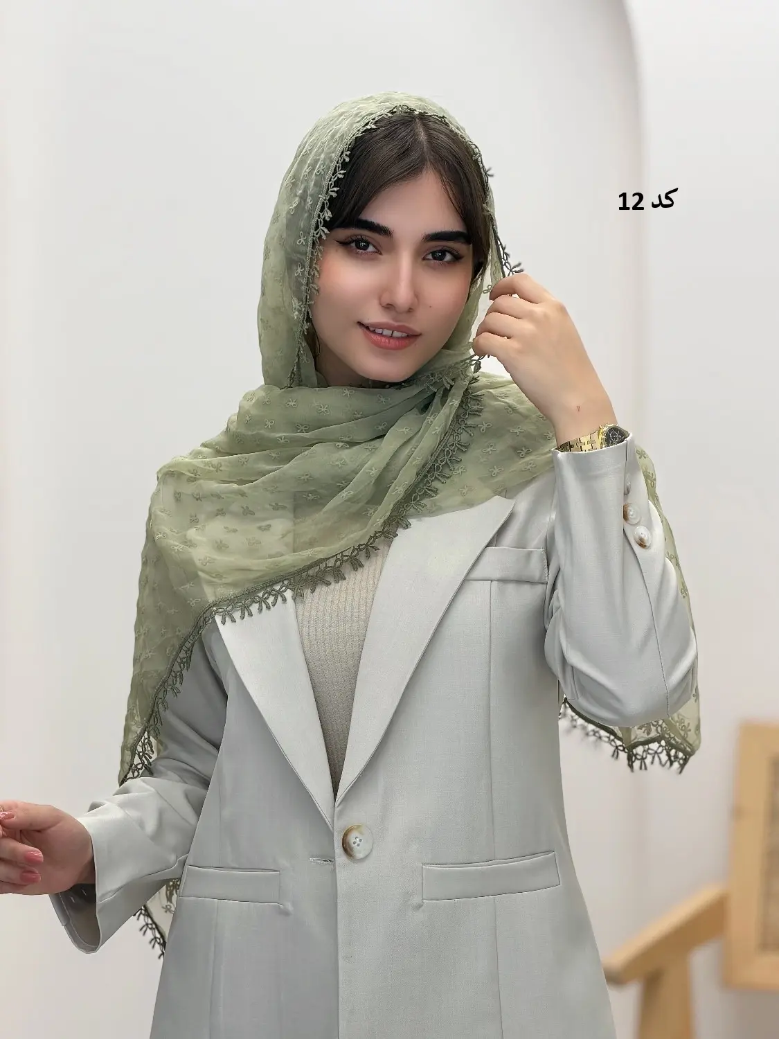 4537-شال وارداتی پاپیون